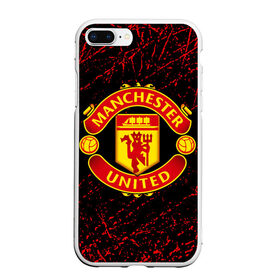 Чехол для iPhone 7Plus/8 Plus матовый с принтом MANCHESTER UNITED. , Силикон | Область печати: задняя сторона чехла, без боковых панелей | fc | football | football club | manchester united | sport | английский профессиональный футбольный клуб | манчестер юнайтед | спорт | уефа | униформа | фирменные цвета | фк | футбол | футбольный клуб