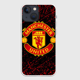 Чехол для iPhone 13 mini с принтом MANCHESTER UNITED. ,  |  | fc | football | football club | manchester united | sport | английский профессиональный футбольный клуб | манчестер юнайтед | спорт | уефа | униформа | фирменные цвета | фк | футбол | футбольный клуб