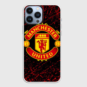 Чехол для iPhone 13 Pro Max с принтом MANCHESTER UNITED. ,  |  | fc | football | football club | manchester united | sport | английский профессиональный футбольный клуб | манчестер юнайтед | спорт | уефа | униформа | фирменные цвета | фк | футбол | футбольный клуб