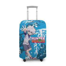 Чехол для чемодана 3D с принтом Киллуа Hunter x Hunter , 86% полиэфир, 14% спандекс | двустороннее нанесение принта, прорези для ручек и колес | anime | hunter | hunter x hunter | killua | zoldyck | аниме | зодиак | охотник | охотники