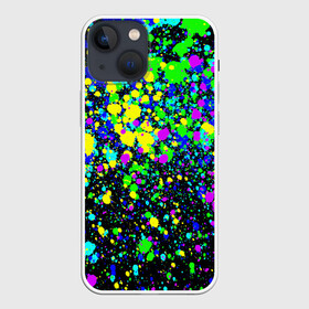 Чехол для iPhone 13 mini с принтом Неоновые краски лета ,  |  | neon | pattern | summer | акварель | арт | брызги | граффити | грязный | грязь | искусство | капли | кислотные | краска | лето | мазки | паттерн | пятна | пятнистый | радуга | радужный | разноцветный | текстура