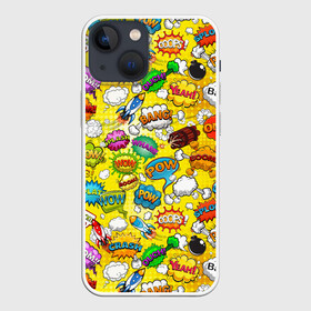 Чехол для iPhone 13 mini с принтом Pop art ,  |  | painting | pop art | psy | style | арт | безумство | живопись | искусство | микс | поп