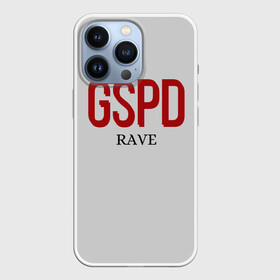 Чехол для iPhone 13 Pro с принтом GSPD rave ,  |  | Тематика изображения на принте: gspd | music | rave | гспд | гспд.