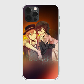 Чехол для iPhone 12 Pro Max с принтом Дазай и Чуя , Силикон |  | bungou stray dogs | chuuya | chuuya nakahara | dazai | dazai osamu | nakahara | osamu | бродячие псы | великий | накахара | чуя | чуя накахара