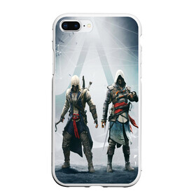 Чехол для iPhone 7Plus/8 Plus матовый с принтом ASSASSIN`S CREED , Силикон | Область печати: задняя сторона чехла, без боковых панелей | black flag | brotherhood | chronicles | creed | game | origins | revelations | rogue | syndicate | unity | valhalla | альтаир | ассасин | игры | кинжал | пираты