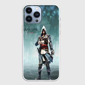 Чехол для iPhone 13 Pro Max с принтом ASSASSIN S CREED: BLACK FLAG ,  |  | Тематика изображения на принте: black flag | brotherhood | chronicles | creed | game | origins | revelations | rogue | syndicate | unity | valhalla | альтаир | ассасин | игры | кинжал | пираты