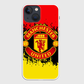 Чехол для iPhone 13 mini с принтом MANCHESTER UNITED. ,  |  | fc | football | football club | manchester united | sport | английский профессиональный футбольный клуб | манчестер юнайтед | спорт | уефа | униформа | фирменные цвета | фк | футбол | футбольный клуб