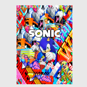 Скетчбук с принтом SONIC СОНИК , 100% бумага
 | 48 листов, плотность листов — 100 г/м2, плотность картонной обложки — 250 г/м2. Листы скреплены сверху удобной пружинной спиралью | hedgehog | metal sonic | silver | silver the hedgehog | sonic | sonic boom | sonic the hedgehog | ёж сонник | игры | соник | фильмы