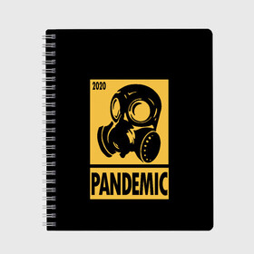 Тетрадь с принтом Pandemic , 100% бумага | 48 листов, плотность листов — 60 г/м2, плотность картонной обложки — 250 г/м2. Листы скреплены сбоку удобной пружинной спиралью. Уголки страниц и обложки скругленные. Цвет линий — светло-серый
 | 2020 | coronavirus | covid19 | cowid | epidemic | fallout | half | life | pandemic | survival | ultimate | virus | вирус | выживание | игра | катастрофа | киберпанк | кови | ковид | коронавирус | лайф | пандемия | ситуация | сталкер | фалаут | халф