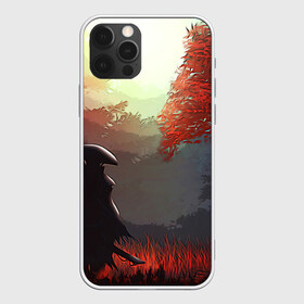 Чехол для iPhone 12 Pro Max с принтом Самурай , Силикон |  | autumn | samurai | осень | пейзаж | самурай