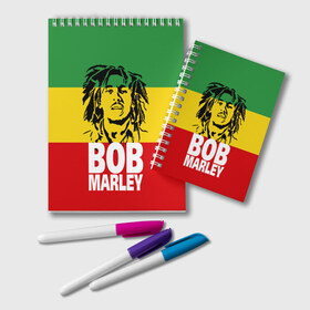 Блокнот с принтом Bob Marley , 100% бумага | 48 листов, плотность листов — 60 г/м2, плотность картонной обложки — 250 г/м2. Листы скреплены удобной пружинной спиралью. Цвет линий — светло-серый
 | bob | bob marley | движение | музыка | рэгги | свобода | стиль | счастье | ямайка