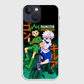 Чехол для iPhone 13 mini с принтом Хантер лого иероглифы ,  |  | anime | hunter x hunter | аниме | гон фрикс | манга | охотник х охотник | хантер хантер | хантеры