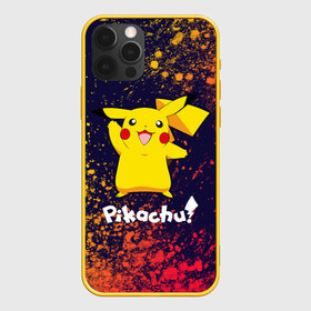 Чехол для iPhone 12 Pro Max с принтом ПИКАЧУ PIKACHU , Силикон |  | anime | manga | pikachu | pokemon | pokemons | аниме | детектив | кино | манга | мультфилтфильм | муьлт | пикачу | покемон | покемоны | фильм