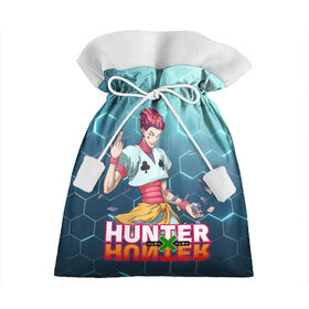 Подарочный 3D мешок с принтом Хисока Hunter x Hunter , 100% полиэстер | Размер: 29*39 см | Тематика изображения на принте: anime | hunter | hunter x hunter | zoldyck | аниме | зодиак | охотник | охотники | хисока