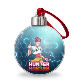 Ёлочный шар с принтом Хисока Hunter x Hunter , Пластик | Диаметр: 77 мм | Тематика изображения на принте: anime | hunter | hunter x hunter | zoldyck | аниме | зодиак | охотник | охотники | хисока