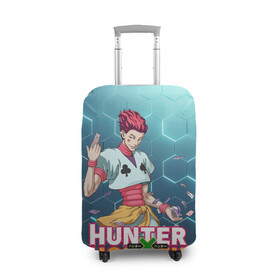 Чехол для чемодана 3D с принтом Хисока Hunter x Hunter , 86% полиэфир, 14% спандекс | двустороннее нанесение принта, прорези для ручек и колес | anime | hunter | hunter x hunter | zoldyck | аниме | зодиак | охотник | охотники | хисока