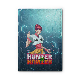 Обложка для автодокументов с принтом Хисока Hunter x Hunter , натуральная кожа |  размер 19,9*13 см; внутри 4 больших “конверта” для документов и один маленький отдел — туда идеально встанут права | anime | hunter | hunter x hunter | zoldyck | аниме | зодиак | охотник | охотники | хисока