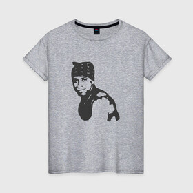 Женская футболка хлопок с принтом Рикардо Милос , 100% хлопок | прямой крой, круглый вырез горловины, длина до линии бедер, слегка спущенное плечо | ricardo milos | граффити | мемы | рикардо милос | танцующий человек | черное белое