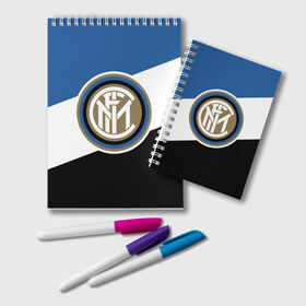 Блокнот с принтом INTER SPORT , 100% бумага | 48 листов, плотность листов — 60 г/м2, плотность картонной обложки — 250 г/м2. Листы скреплены удобной пружинной спиралью. Цвет линий — светло-серый
 | Тематика изображения на принте: fc | football | futbal | inter | internzionale | интер | интернационале | италия | клуб | лого | логотип | милан | фк | форма | формы | футбол | футбольный