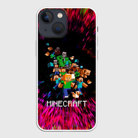 Чехол для iPhone 13 mini с принтом MINECRAFT ,  |  | craft | creeper | dungeon | dungeons | earth | game | logo | mine | minecraft | minecraft dungeons | mobile | online | дунгеонс | земля | зомби | игра | крипер | лого | майкрафт | майнкрафт | онлайн | подземелье