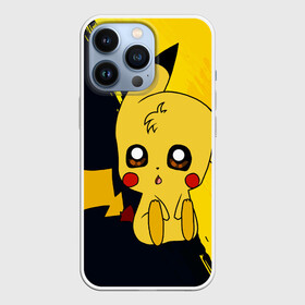 Чехол для iPhone 13 Pro с принтом Пикачу Pikachu ,  |  | Тематика изображения на принте: anime | baby | cartoon | cute | kawaii | pika pika | pokemon | аниме | анимешникам | глаза | детям | зайчик | зверек | кавайный | кот | котенок | кролик | малыш | милый | мордочка | мультфильмы | няшный | пика пика | пикачу