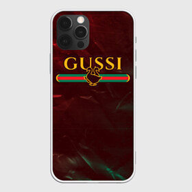 Чехол для iPhone 12 Pro Max с принтом GUSSI ГУСИ , Силикон |  | anti | antibrand | brand | fashion | gucci | gusi | gussi | logo | meme | memes | анти | антибренд | бренд | гуси | гуччи | забавные | лого | логотип | мем | мемы | мода | прикол | приколы | прикольные | символ