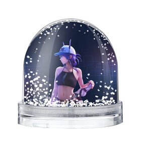 Снежный шар с принтом Chen Arknights , Пластик | Изображение внутри шара печатается на глянцевой фотобумаге с двух сторон | arknights | chen | аниме | девушка | игра | кепка | рога