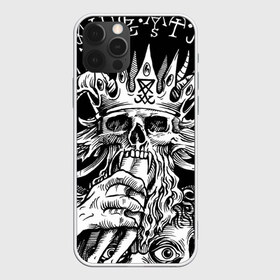 Чехол для iPhone 12 Pro Max с принтом Монстр , Силикон |  | Тематика изображения на принте: анархия | король | корона | монстр | тьма | череп