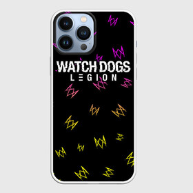 Чехол для iPhone 13 Pro Max с принтом WATCH DOGS LEGION   ВОТЧ ДОГС ,  |  | dogs | game | games | glitch | hacker | legion | logo | ubisoft | watch | вотч | глитч | догс | игра | игры | легион | лого | логотип | символ | хакер | хакеру