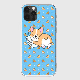 Чехол для iPhone 12 Pro Max с принтом КОРГИ , Силикон |  | dog | dogs | весёлые собачки | еда | корги | корги с пиццей | косточка | кость | милые собачки | пицца | прикольные собачки | собаки | собачки