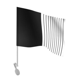 Флаг для автомобиля с принтом Dark knite , 100% полиэстер | Размер: 30*21 см | artwork | dark knite | two face | линии | полоски