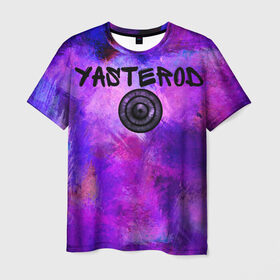 Мужская футболка 3D с принтом YASTEROD full paint , 100% полиэфир | прямой крой, круглый вырез горловины, длина до линии бедер | eye | paint | purple | rinnegan | yasterod | глаз | краска | риннеган | фиолетовый