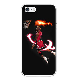 Чехол для iPhone 5/5S матовый с принтом MICHAEL JORDAN , Силикон | Область печати: задняя сторона чехла, без боковых панелей | jordan | michael | michael jordan | nba | баскетбол | баскетболист | джордан | защитник | майкл | майкл джордан | нба