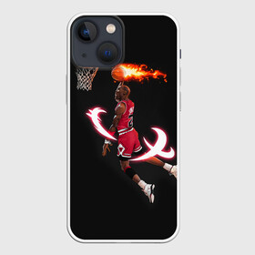 Чехол для iPhone 13 mini с принтом MICHAEL JORDAN ,  |  | jordan | michael | michael jordan | nba | баскетбол | баскетболист | джордан | защитник | майкл | майкл джордан | нба