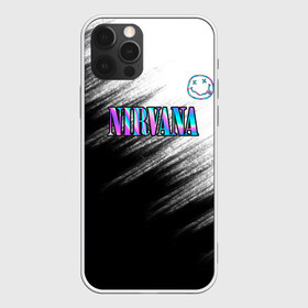 Чехол для iPhone 12 Pro Max с принтом nirvana , Силикон |  | Тематика изображения на принте: nirvana | абстракция | брызги | градиент | звук | кино | кобейн | краска | курт | курт кобейн | музыка | неон | нирвана | полосы | потерялся | рок | рок группа | смайлик | текстура | улыбка | черно белое