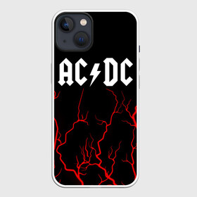 Чехол для iPhone 13 с принтом AC DС ,  |  | ac dc | acdc | back to black | highway to hell | logo | music | rock | айси | айсидиси | диси | лого | логотип | молния | музыка | рок | символ | символика | символы | эйси | эйсидиси