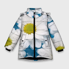 Зимняя куртка для девочек 3D с принтом Ромашка , ткань верха — 100% полиэстер; подклад — 100% полиэстер, утеплитель — 100% полиэстер. | длина ниже бедра, удлиненная спинка, воротник стойка и отстегивающийся капюшон. Есть боковые карманы с листочкой на кнопках, утяжки по низу изделия и внутренний карман на молнии. 

Предусмотрены светоотражающий принт на спинке, радужный светоотражающий элемент на пуллере молнии и на резинке для утяжки. | 3301 | 4800 | dpi | весна | лето | ромашка | ромашки