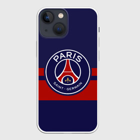 Чехол для iPhone 13 mini с принтом PSG ,  |  | Тематика изображения на принте: football | france | ibrahimovich | logo | psg | sport | логотип | псж | спорт | франция | футбол | чемпионат
