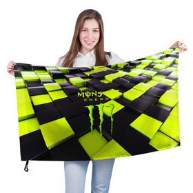 Флаг 3D с принтом MONSTER ENERGY , 100% полиэстер | плотность ткани — 95 г/м2, размер — 67 х 109 см. Принт наносится с одной стороны | energy | monster energy | кофеин | монстр | монстр энерджи | напиток | таурин | энергетик | энергетический напиток