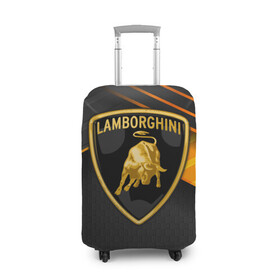 Чехол для чемодана 3D с принтом  Lamborghini , 86% полиэфир, 14% спандекс | двустороннее нанесение принта, прорези для ручек и колес | aventador | centenario | countach | lamborghini huracan | performante | sian | urus | veneno | ламба | ламборгини | ламборджини | челлендж