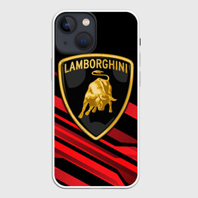 Чехол для iPhone 13 mini с принтом Lamborghini ,  |  | aventador | centenario | countach | lamborghini huracan | performante | sian | urus | veneno | ламба | ламборгини | ламборджини | челлендж