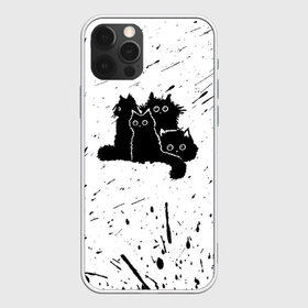 Чехол для iPhone 12 Pro Max с принтом Черные котейки , Силикон |  | baby | cat | cute | kitty | аниме | анимешные | брызги красок | глаза | детям | животные | зверек | кавайный | киска | кот | котята | кошак | кошечка | кошка | малыши | милые | мордочка | няшные | прикольные