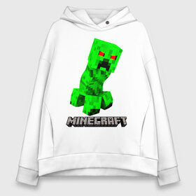 Женское худи Oversize хлопок с принтом MINECRAFT CREEPER , френч-терри — 70% хлопок, 30% полиэстер. Мягкий теплый начес внутри —100% хлопок | боковые карманы, эластичные манжеты и нижняя кромка, капюшон на магнитной кнопке | creeper | game | minecraft | блоки | игра | квадраты | компьютерная | крипер | криппер | майнкрафт | огонь