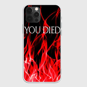 Чехол для iPhone 12 Pro Max с принтом YOU DIED , Силикон |  | dark souls | dark souls iii | дарк солс | дарк соулс | темные души | черные души