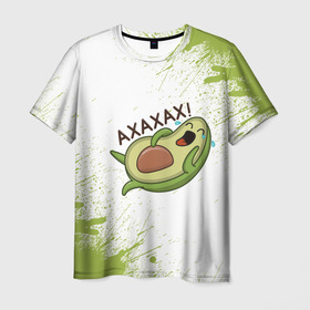 Мужская футболка 3D с принтом Авокадо , 100% полиэфир | прямой крой, круглый вырез горловины, длина до линии бедер | Тематика изображения на принте: авокадо | веган | еда блогеров | мемы | минимализм | прикольные картинки | прикольные надписи | растение | смешное авокадо | фрукт
