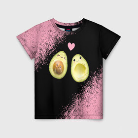 Детская футболка 3D с принтом Авокадо , 100% гипоаллергенный полиэфир | прямой крой, круглый вырез горловины, длина до линии бедер, чуть спущенное плечо, ткань немного тянется | авокадо | веган | еда блогеров | мемы | минимализм | прикольные картинки | прикольные надписи | растение | смешное авокадо | фрукт