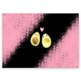 Поздравительная открытка с принтом Авокадо , 100% бумага | плотность бумаги 280 г/м2, матовая, на обратной стороне линовка и место для марки
 | авокадо | веган | еда блогеров | мемы | минимализм | прикольные картинки | прикольные надписи | растение | смешное авокадо | фрукт