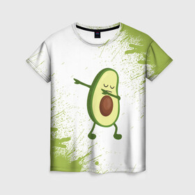 Женская футболка 3D с принтом Авокадо , 100% полиэфир ( синтетическое хлопкоподобное полотно) | прямой крой, круглый вырез горловины, длина до линии бедер | авокадо | веган | еда блогеров | мемы | минимализм | прикольные картинки | прикольные надписи | растение | смешное авокадо | фрукт