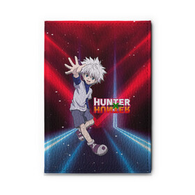 Обложка для автодокументов с принтом Киллуа Hunter x Hunter , натуральная кожа |  размер 19,9*13 см; внутри 4 больших “конверта” для документов и один маленький отдел — туда идеально встанут права | Тематика изображения на принте: anime | hunter | hunter x hunter | killua | zoldyck | аниме | зодиак | охотник | охотники