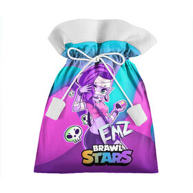 Подарочный 3D мешок с принтом Emz Brawl stars ЭМЗ , 100% полиэстер | Размер: 29*39 см | Тематика изображения на принте: brawl | brawl stars | brawlstars | brawl_stars | emz | jessie | амз | бравл | бравлстарс | эма | эмз